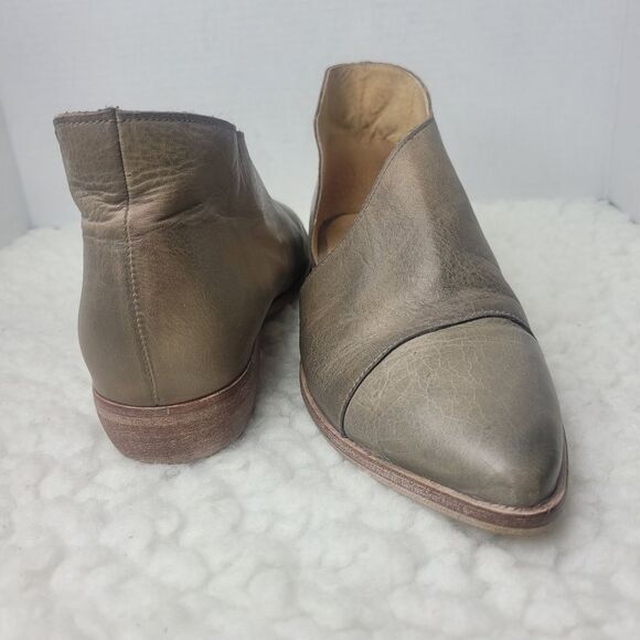 Free People Royale Pointed Toe D'Orsay Women's Size 9.5 Light Tan Leather Shoes - Picture 6 of 9